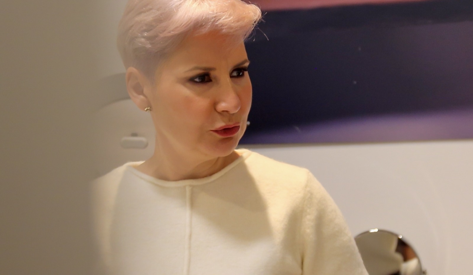 Laura Herrera explicando estrategia de escalado